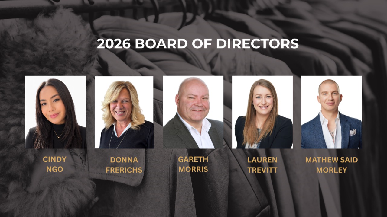 2026 Coats for Calgary Board of Directors: Cindy Ngo, Donna Frerichs, Gareth Morris, Lauren Trevitt, and Mathew Said Morley